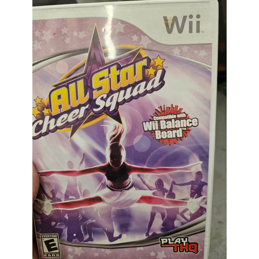All Star Cheer Squad Nintendo Wii Game THQ Wii Balance Board Compatible E
